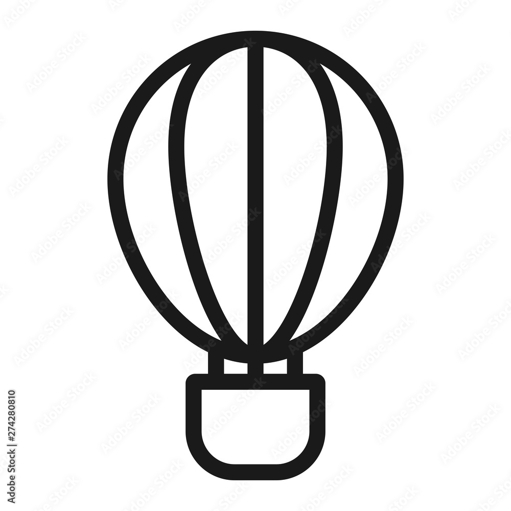 air balloon - minimal line web icon. simple vector illustration. concept for infographic, website or app. air balloon - minimal line web icon. simple vector illustration. concept for infographic, website or app.