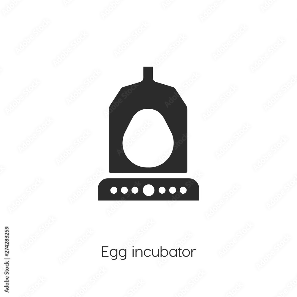 Fototapeta premium egg Incubator icon vector symbol