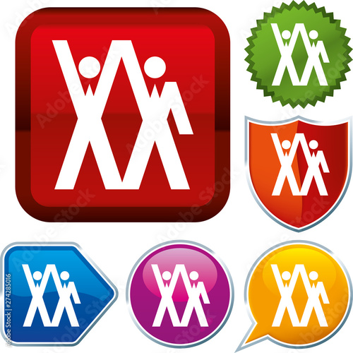 Set shiny icon series on buttons. Winner.