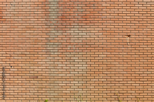 Texture of Aged Orange Bricks Wall 