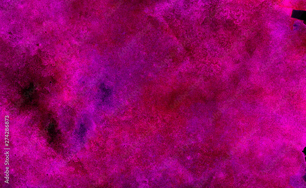 Dark magenta watercolor on black background. Pink paper texture water color painted illustration. Colorful smeared fuchsia neon paper textured aquarelle canvas for creative design Dark magenta watercolor on black background. Pink paper texture water color painted illustration. Colorful smeared fuchsia neon paper textured aquarelle canvas for creative design
