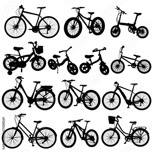 bicycle vector silhouette