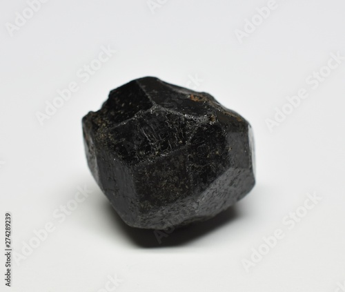 Melanite Garnet raw gemstone crystal photo