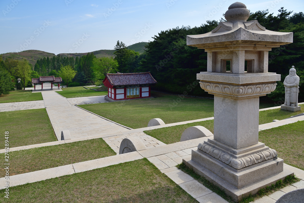 North Korea. Tomb of King Wanggon