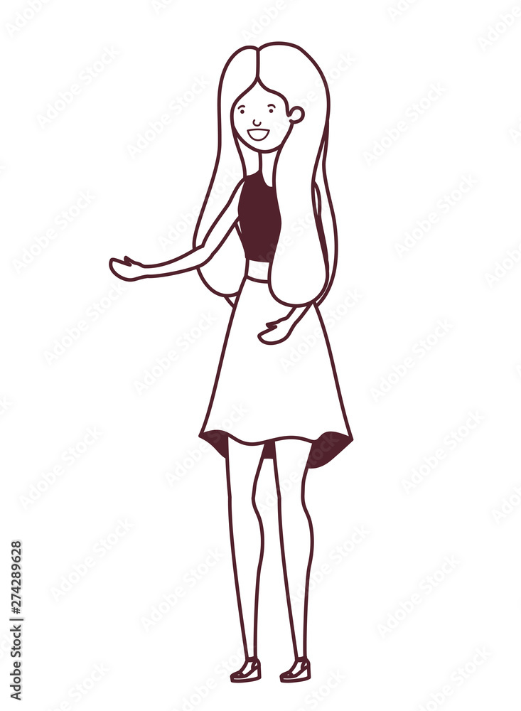 silhouette of dancing woman in white background silhouette of dancing woman in white background
