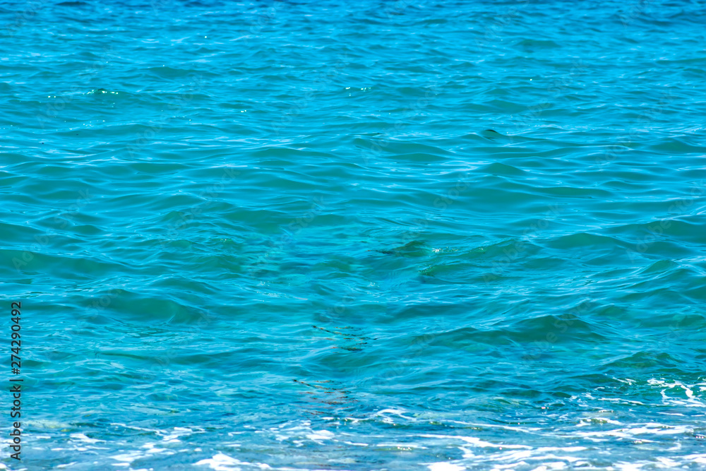 Sea water background with waves.