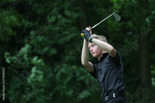 Obraz na plátne junior golfer
