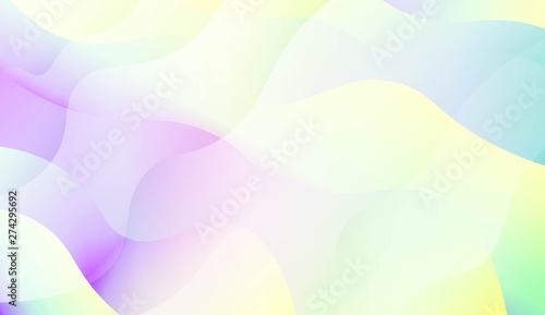 Geometric Pattern With Lines  Wave. Blur Sweet Dreamy Gradient Color Background. For Your Graphic Invitation Card  Poster  Brochure. Vector Illustration.