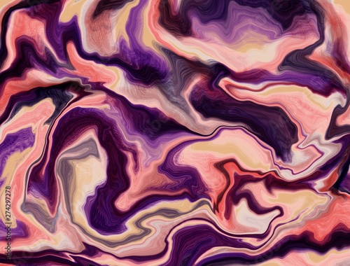 Trend colorful background, made in the technique of fluid art. Abstract marble texture, can be used as a fashionable background for posters, cards, invitations, Wallpaper. Fluid art. Modern art.