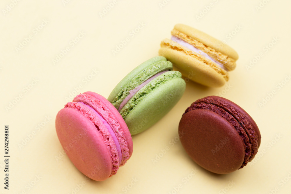 colorful macaroon. A french sweet delicacy, macaroons variety closeup colorful macaroon. A french sweet delicacy, macaroons variety closeup