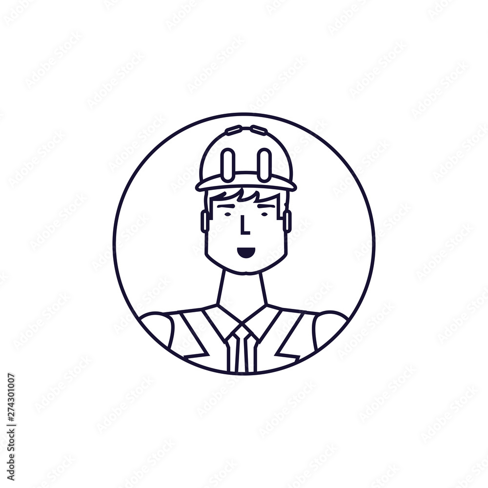 Isolated avatar of professional worker design Isolated avatar of professional worker design