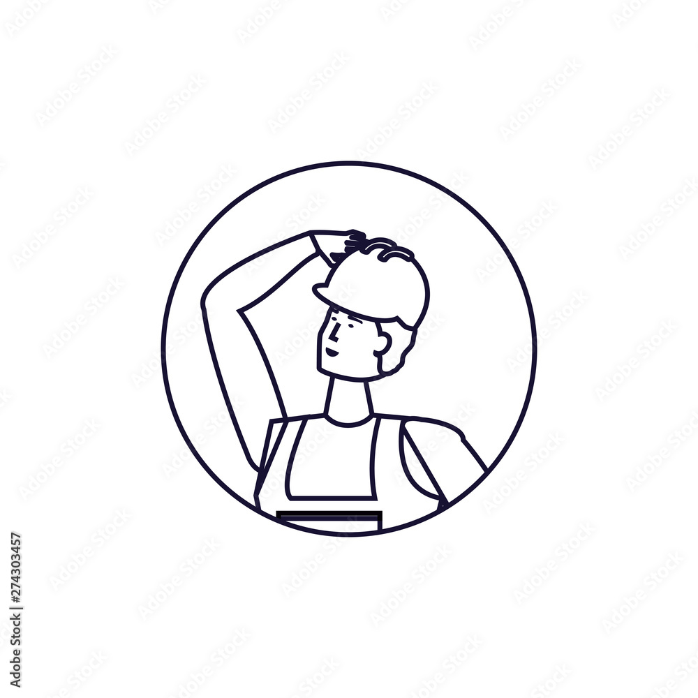 Isolated avatar of professional worker design Isolated avatar of professional worker design