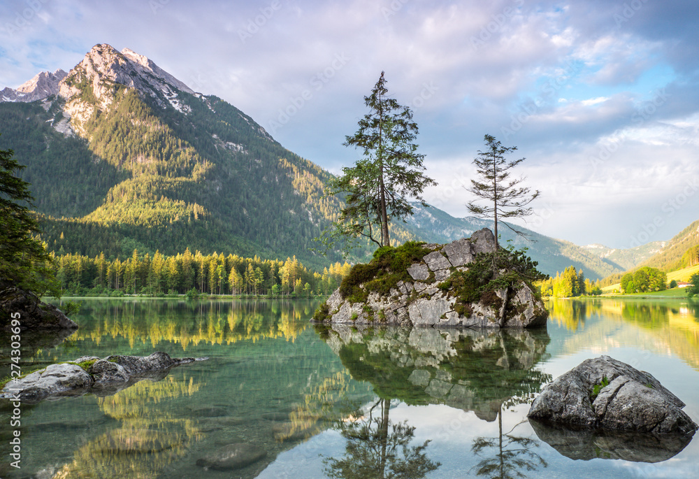 Der Hintersee bei Ramsau im Berchtesgadener Land