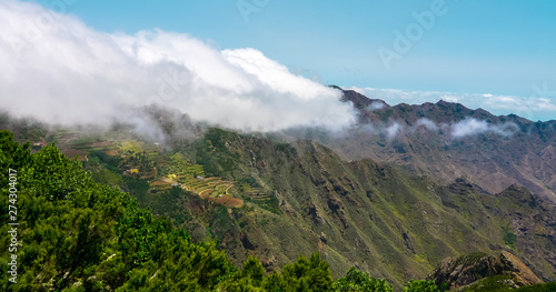 Tenerife, Canary Islands, Spain: Clouds over the Anaga Country Park