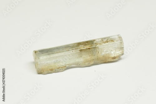 Aquamarine raw gemstone crystal photo