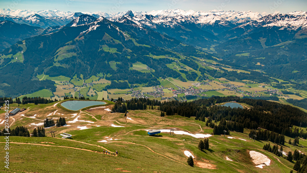 Beautiful alpine view at Hohe Salve summit - Söll - Tyrol - Austria