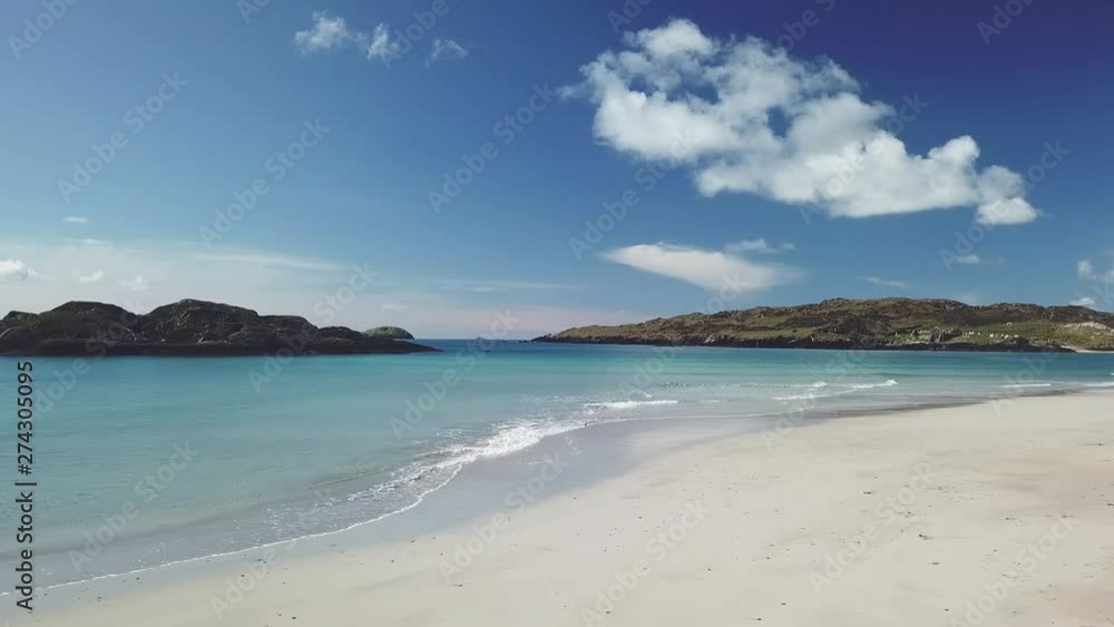 Derrynane White Beach Aerial at the Ring of Kerry in Ireland Derrynane White Beach Aerial at the Ring of Kerry in Ireland