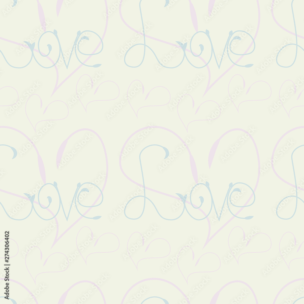 Gentle seamless pattern in chalk white, dusty pink and muted light blue colors Gentle seamless pattern in chalk white, dusty pink and muted light blue colors