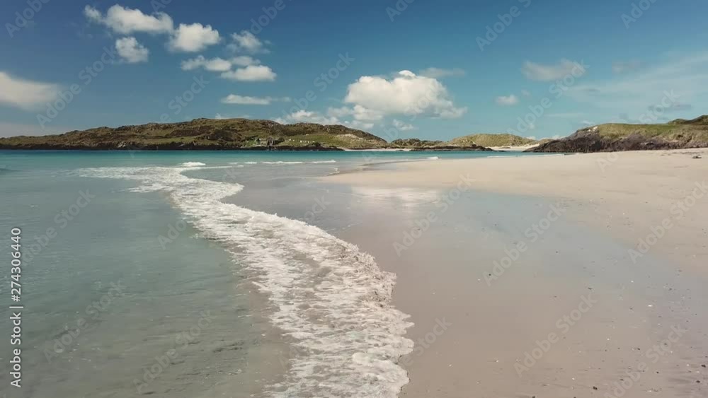 Derrynane White Beach Aerial at the Ring of Kerry in Ireland Derrynane White Beach Aerial at the Ring of Kerry in Ireland