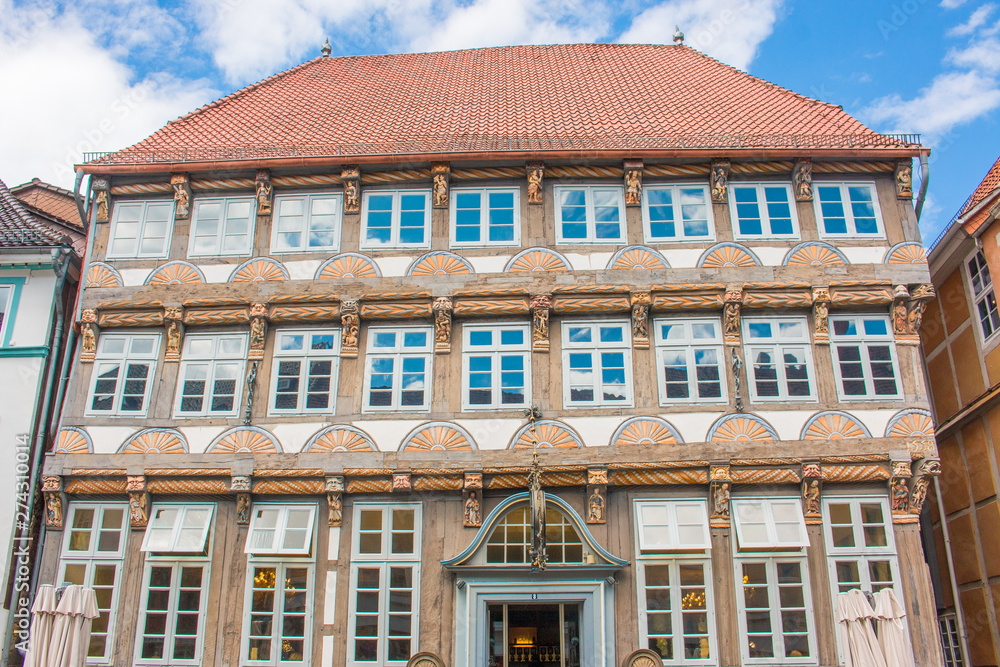 Fototapeta premium Stiftsherrenhaus Hameln Lower Saxony (Niedersachsen)