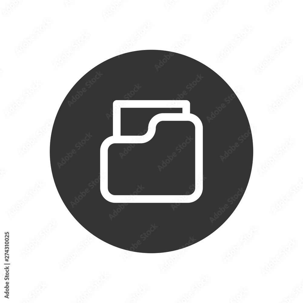 Folder vector icon in modern style for web site and mobile app Folder vector icon in modern style for web site and mobile app