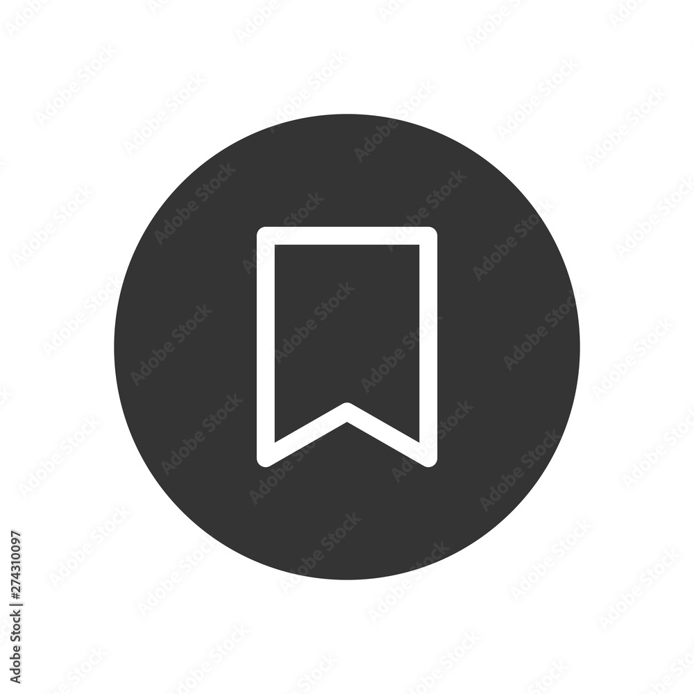 Bookmark vector icon in modern style for web site and mobile app Bookmark vector icon in modern style for web site and mobile app