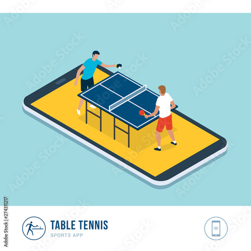 Professional sports competition: table tennis