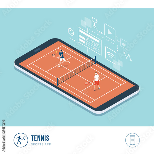 Professional sports competition: tennis