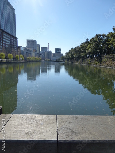 river in the city