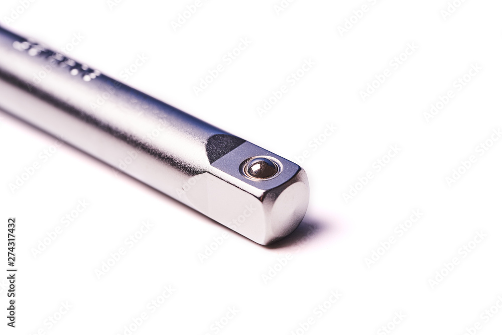 Wrench extension cord isolated on white background Wrench extension cord isolated on white background