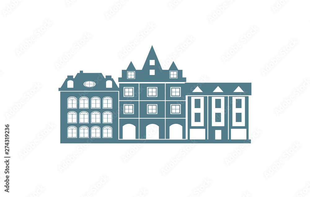 Fototapeta premium modern city skyline illustration