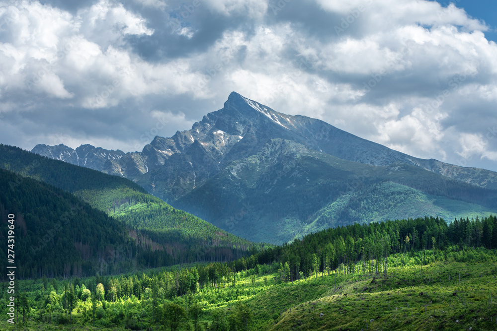 Krivan peak (2494m), symbol of Slovakia in High Tatras mountains national park, Slovakia Krivan peak (2494m), symbol of Slovakia in High Tatras mountains national park, Slovakia