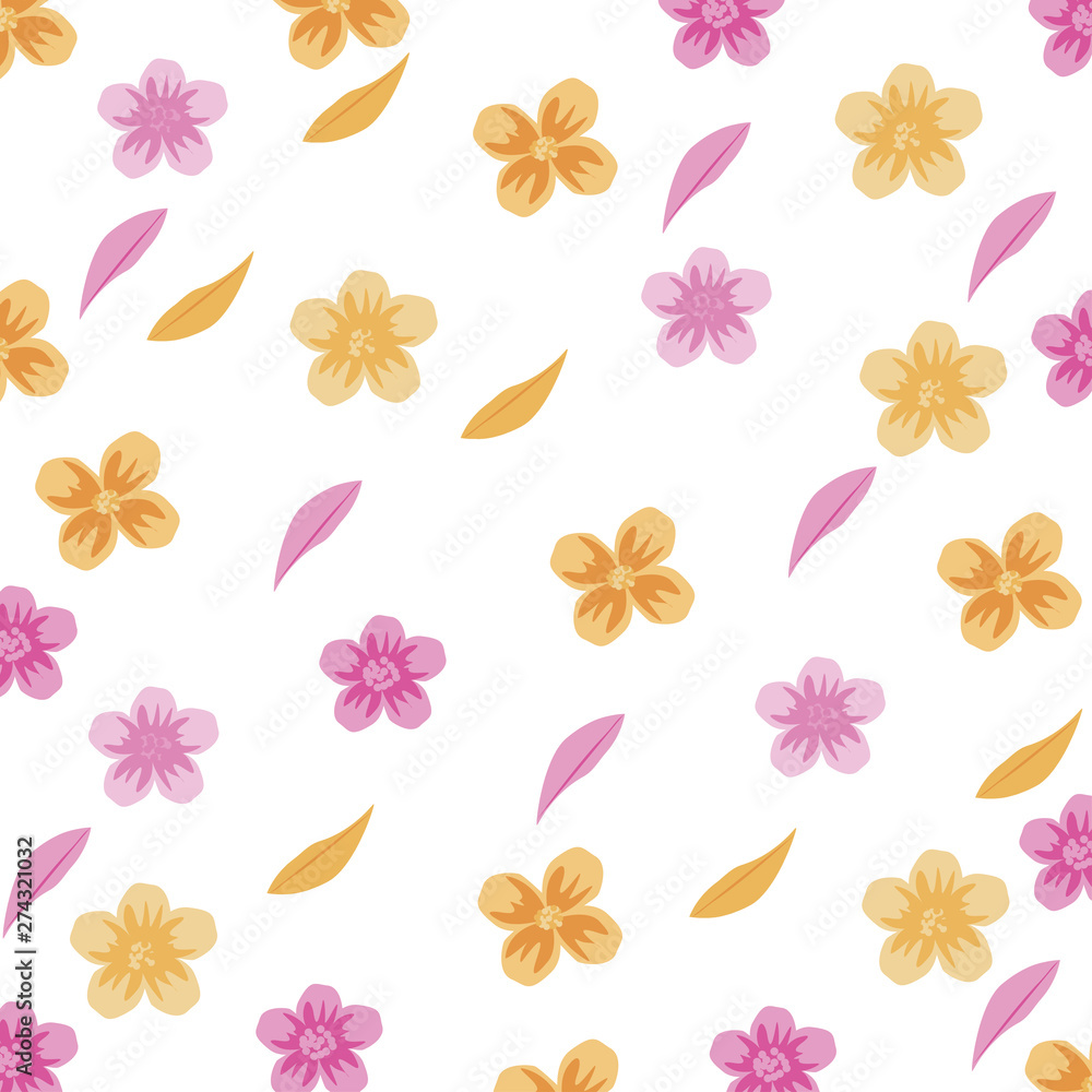 Obraz premium floral pattern. Floral ornamental background, design template. Flower pattern. Fabric with a pattern. Decor pattern.