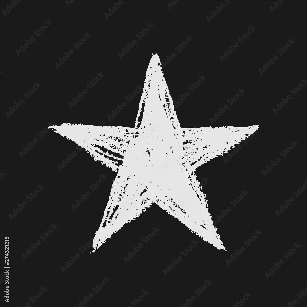 Star icon doodle. Hand drawn sketch. Grunge handmade illustration. Star icon doodle. Hand drawn sketch. Grunge handmade illustration.