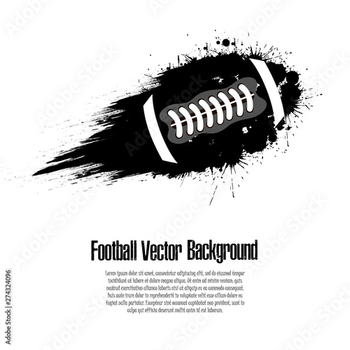 Background abstract football ball from blots
