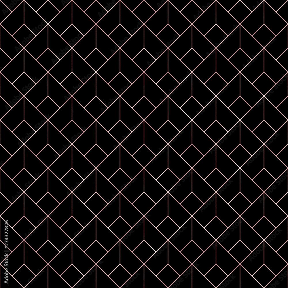Art Deco Seamless Pattern - Repeating metallic pattern design with art deco motif Art Deco Seamless Pattern - Repeating metallic pattern design with art deco motif
