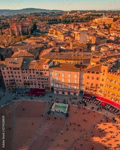 Piazza del Campo, Siena, Italy.
