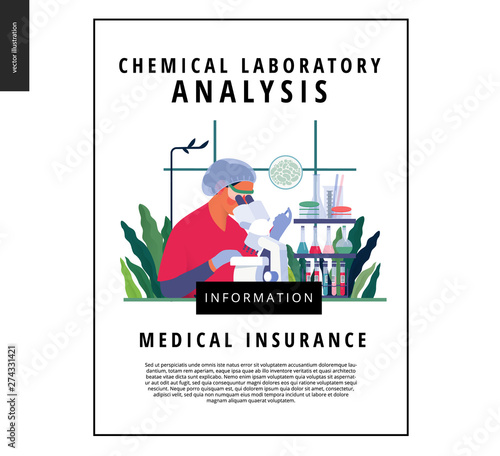 Medical tests template - chemical laboratory analysis