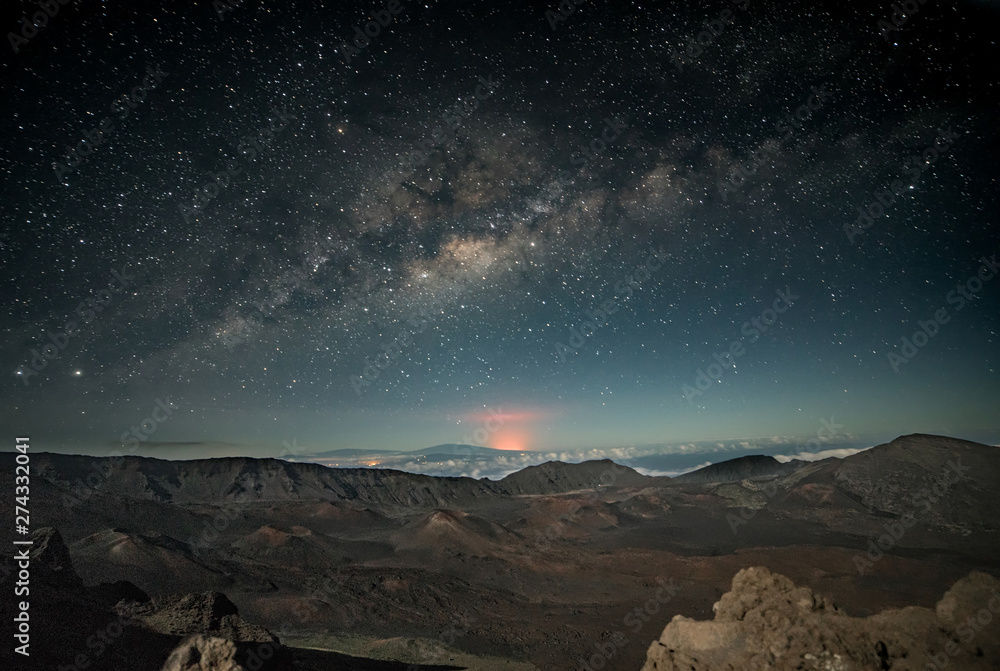 Obraz premium Haleakala crater on Maui, Hawaii