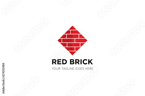 brick logo and icon vector illustration design template