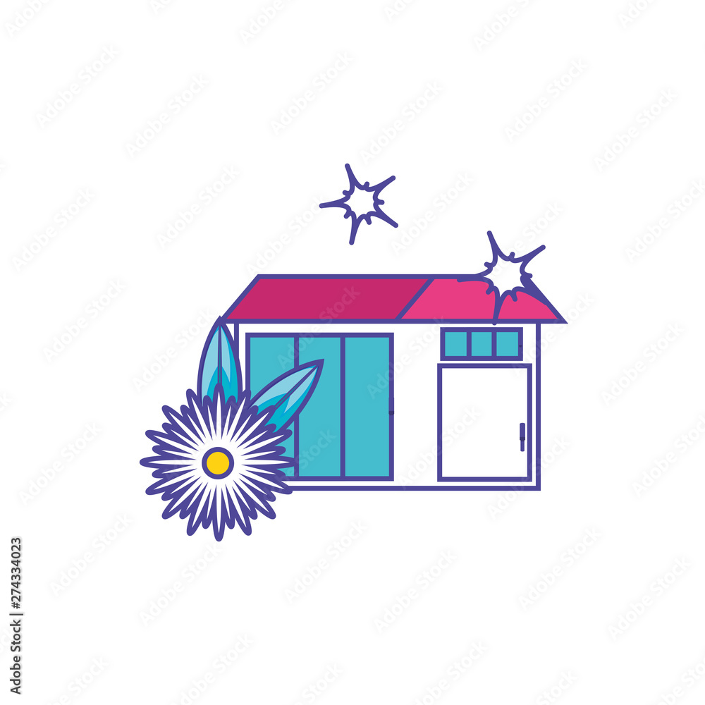 Isolated clean house design icon vector ilustration