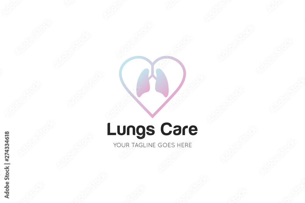 lungs logo and icon vector illustration design template lungs logo and icon vector illustration design template