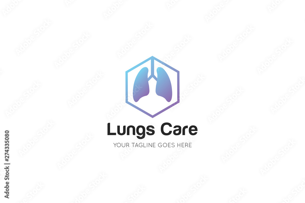lungs logo and icon vector illustration design template lungs logo and icon vector illustration design template