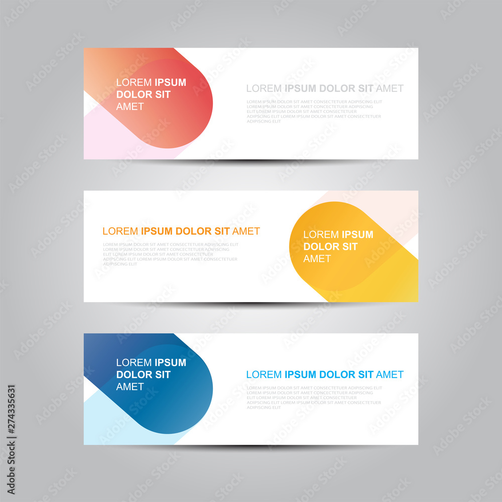 Vector abstract design banner web template Vector abstract design banner web template