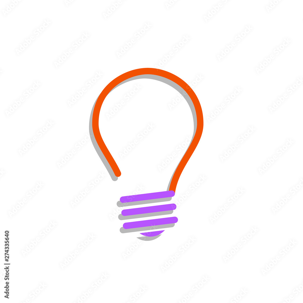 Lamp icon, symbol with shadow. Vector illustration. EPS 10 Lamp icon, symbol with shadow. Vector illustration. EPS 10