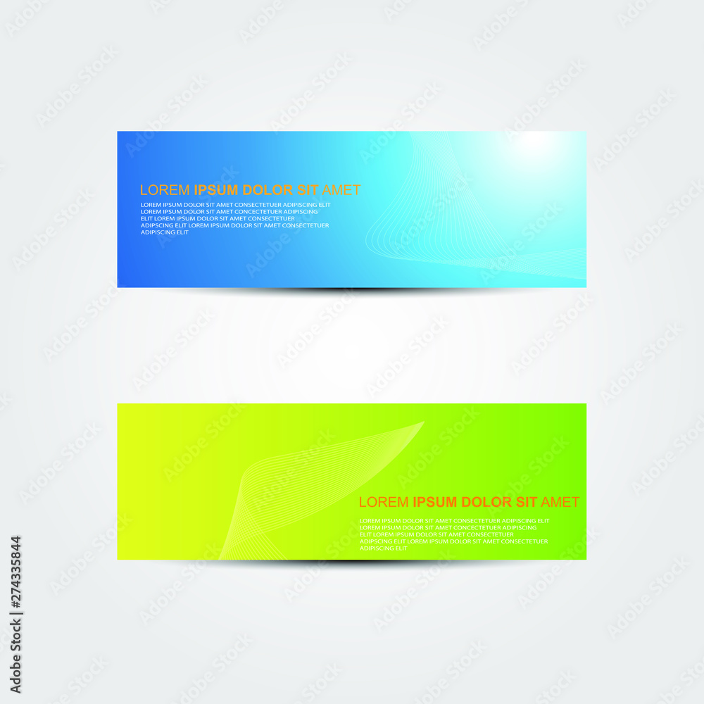 Fototapeta premium Vector abstract design banner web template