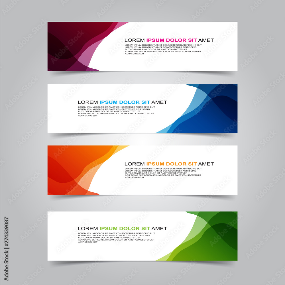 Vector abstract design banner web template Vector abstract design banner web template