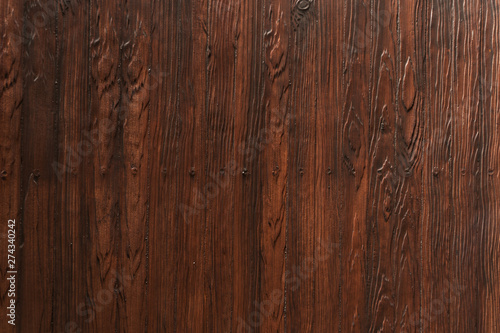 dark brown wood texture with nail background © bidala