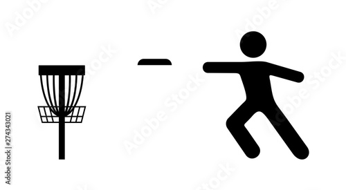 Disc golf sport symbol