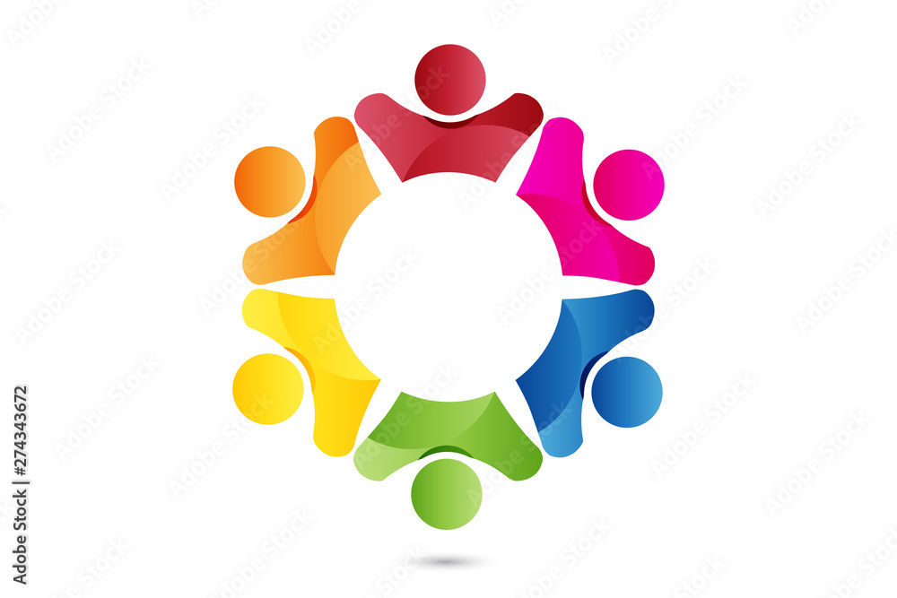Logo teamwork partners id card business people Logo teamwork partners id card business people